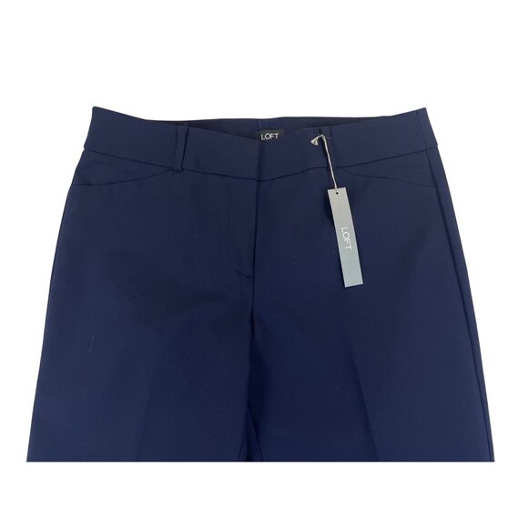 Loft Womens Navy Straight-Leg Dress Pants Size 8 - New - Picture 3 of 11